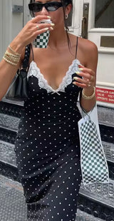 Polka Dotted & Pretty Maxi Dress