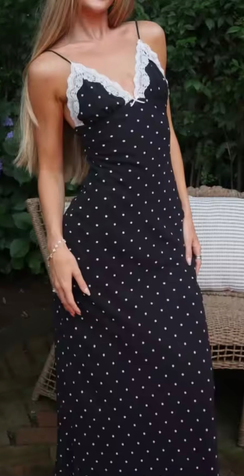 Polka Dotted & Pretty Maxi Dress