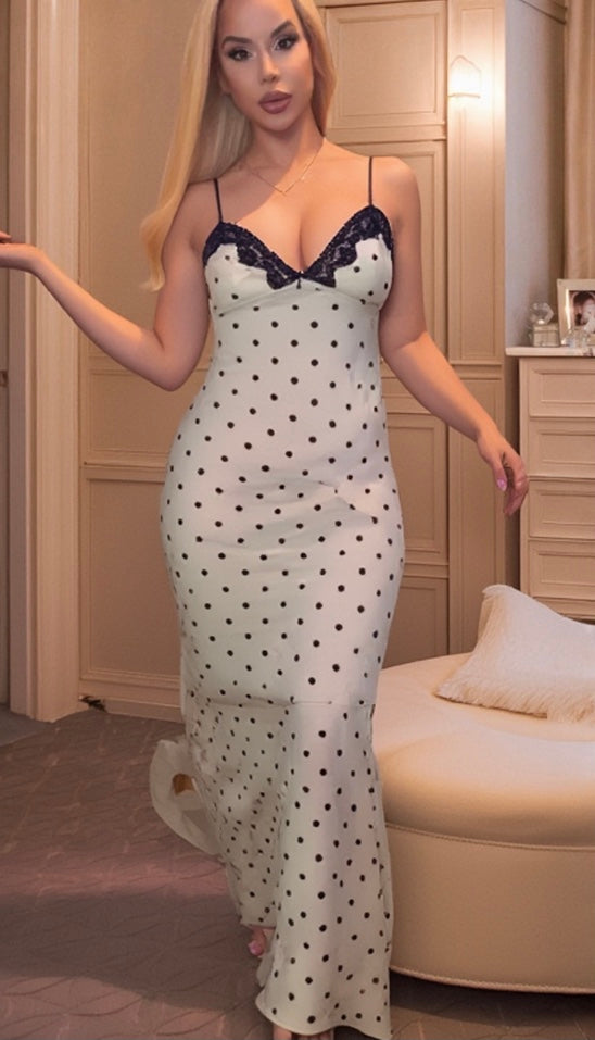 Polka Dotted & Pretty Maxi Dress