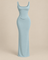Coquette Corset Maxi Dress