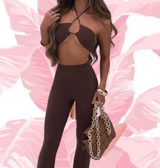 Bandeau Top and Pants Set